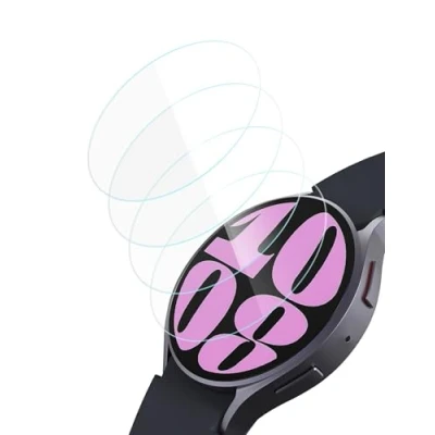 Abbildung von Sinoacc 4 Pack 44mm [uhrenmodellgröße] Displayschutz Für Samsung Galaxy Watch 7/Galaxy 6/Galaxy 5/Galaxy Uhr Schutzglas Panzerglas Screen Protector