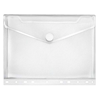 Abbildung von 10 x Veloflex Dokumentenhülle Crystal A5 PP Streifenoptik transparent