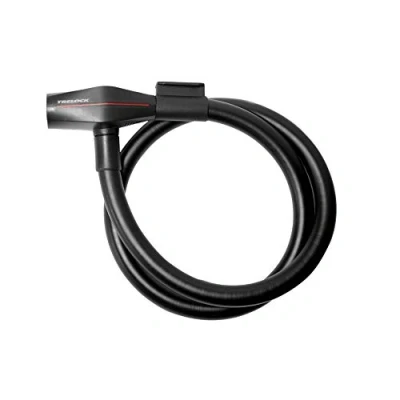 Abbildung von Trelock Kabelschloss 85 cm D 12 mm KS 312/85/12 schwarz mit Halter ZK 234