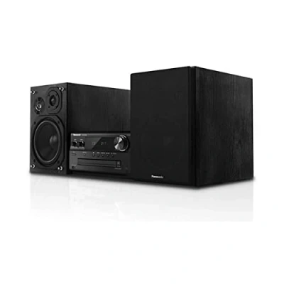 Abbildung von Panasonic SC PMX90 Mikroanlage mit Bambus Lautsprechern (120 W, HiFi, Heim Sound, 14 cm Woofer, 1,9 Silk Dome Hochtöner, 1,5 Piezo Twitter, Bluetooth, Dual USB, FM Radio, AUX 3,5 mm) Silber