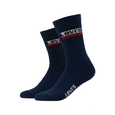 Abbildung von Levi&#039;s Regular CUT LOGO 2 PACK Socken, Größe: 39 42, Dress blues