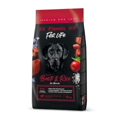Abbildung von FITMIN Dog for Life Beef &amp; Rice Dry Food 12 kg