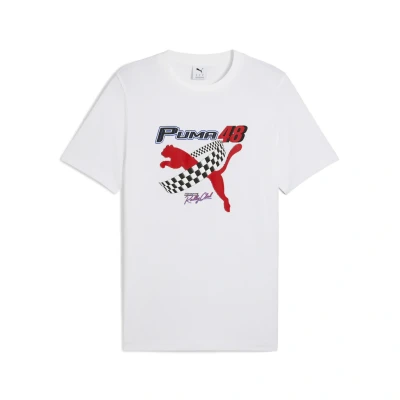 Abbildung von Puma Graphics MOTO Tshirt print, Herren, Größe: Small, White