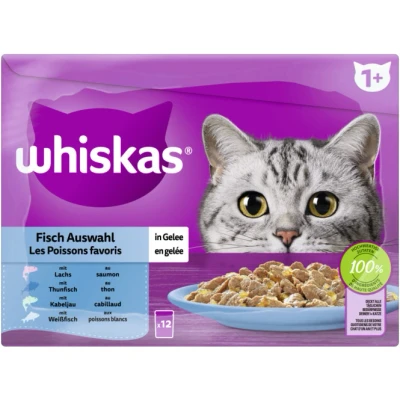 Abbildung von Whiskas 1+ Fisch Auswahl in Gelee