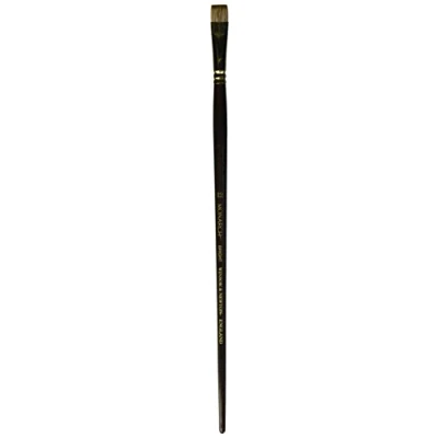 Abbildung von Winsor &amp; Newton 5501012 Monarch Pinsel Flachpinsel, kurzer Stiel Nr.12 11,5mm, professioneller Synthetikhaarpinsel für Ölfarben oder Acrylfarben