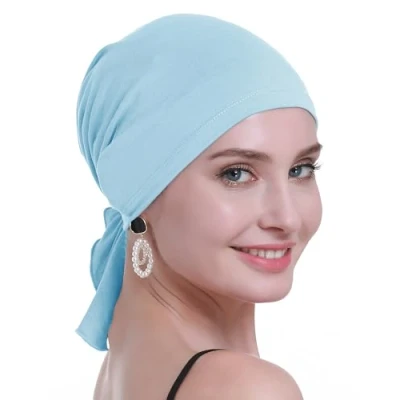 Abbildung von osvyo Bambus Chemo Kopftuch für Frauen mit Haarausfall Krebspatienten kopfbedeckung Turban in Versiegelter Verpackung