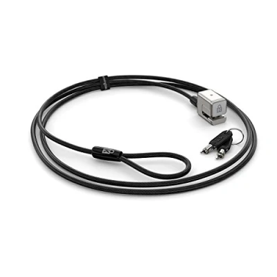 Abbildung von Kensington K62044WW Kabelschloss (für das Microsoft Surface Pro und Go, mit aufbruchsicherer Verriegelungstechnologie, starkem Schließkopf Carbonstahl Kabel, 1,8 m Länge)