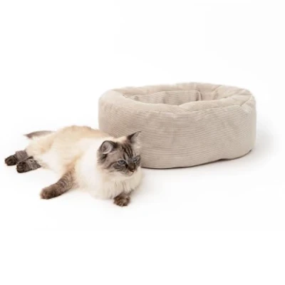 Abbildung von LucyBalu Tierbett DINGHY Katzenbett waschbar, Katzen Schlafplatz, Katzenkissen