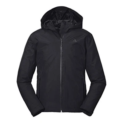 Abbildung von Schöffel Wamberg M Regenjacke / wasserabweisende Jacke, Herren, Größe: 56, Schwarz