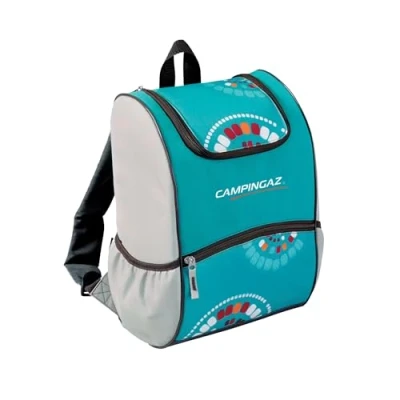 Abbildung von Campingaz Kühl Rucksack Ethnic MiniMaxi 9L, wasserdichter mit Kühlfach, Isoliertasche, kühlt bis zu 10 Std, ideal für Picknick, Camping und Wandern