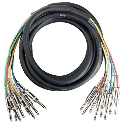 Abbildung von Pronomic Stage MJJ8 6 Multicore Kabel 8 x 6,3 mm Klinke mono auf m
