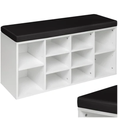 Abbildung von tectake Schuhschrank Max (Set mit Schrank+Kissen, 1 St., inkl. Sitzkissen)