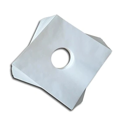 Abbildung von LP Schallplatten Innenhüllen ohne Fütterung Mittelloch Deluxe Protected (100 Stück)