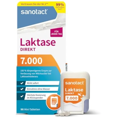 Abbildung von sanotact Laktase 7.000 Mini Tabletten 90 St