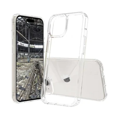 Abbildung von JT Berlin Pankow Clear Schutzhülle kompatibel mit Apple iPhone 15 (Stoßabsorbierend, Wireless Charging Qi kompatibel, Kratzfest, Anti Fingerabdruck) transparent