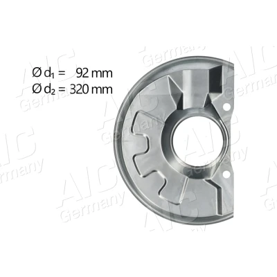 Abbildung von AIC 71355 Ankerblech Vorderachse links MITSUBISHI: Carisma Schrägheck, Space Star, Limousine, VOLVO: V40 Kombi, S40 I