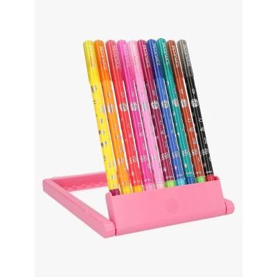 Abbildung von Depesche 13334 TOPModel Magic Fasermaler Set, 10 Doppel Filzstifte im Etui, mit Pinselspitze und Magicspitze für Farbänderung