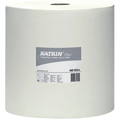 Abbildung von Aftørringsrulle Katrin Plus XXL Industri 4 lag 38 cm x360 m Hvid,1 rl