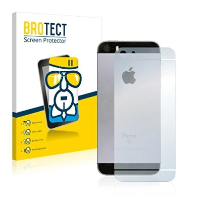 Abbildung von BROTECT Schutzglas für Apple iPhone SE 2016 Rückseite (gesamte Fläche) Schutzfolie Panzer Folie Glas [Extrem Kratzfest 9H, Anti Fingerprint,
