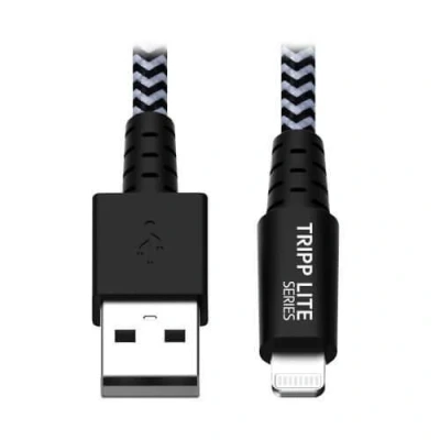 Abbildung von 0 Eaton Tripp Lite Series Heavy Duty USB A zu Lightning Sync/Ladekabel, MFi zertifiziert Stecker/Stecker, 2.0, 3 ft.