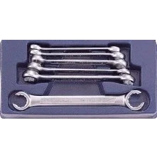 Abbildung von Offener Ringschlüssel Satz 6 tlg Bremsleitungsschlüssel 8 19 mm Set