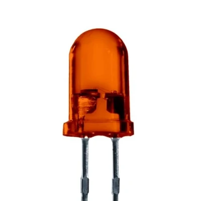 Abbildung von Lumetheus LED Leuchtdiode 5mm Orange 25 Stück extra helle Dioden 3.000 mcd 3V LEDs mit 2 Pins für KFZ, PC, Boot, Wohnwagen, Bastelset, Reparatur &amp; Lauflicht 50.000 Stunden Leuchtdauer