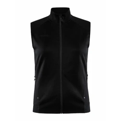 Abbildung von Craft ADV UNIFY VEST Damen Weste L Black Leichte aus Recycling Polyester Laufweste Mit Kragen 2 Taschen Sommer leicht