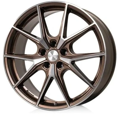 Abbildung von BROCK 5 loch 19Zoll 112mm Alufelge B40 bronze copper front poliert 0580081821 Felge