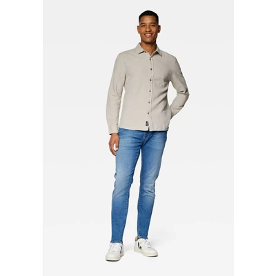 Abbildung von Mavi Regular LONG Sleeve Hemd, Herren, Größe: Small, Aluminum