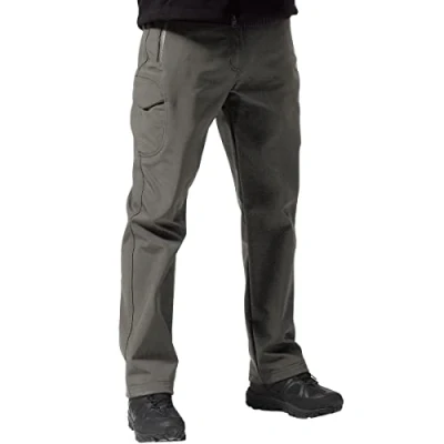 Abbildung von FREE SOLDIER Herren Winter Thermo Skihose Softshell Vlies Gefüttert Outdoor Hose Taktische Wasserdicht Langlaufhose für Jagd Trekking und Fahrrad