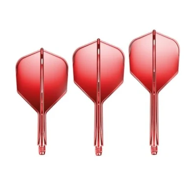 Abbildung von GOAT Air Red Clear No6 Flights Medium, 3 Kunststoff Dartflights