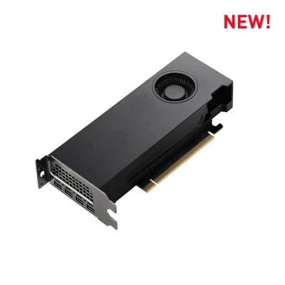 Abbildung von PNY NVIDIA RTX A2000 12GB Professionelle Grafikkarte GDDR6 PCI Express 4.0 x16, Dual Slot, 4X DisplayPort, 8K Support, Ultraleiser aktiver Lüfter