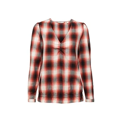 Abbildung von edc by Esprit Check Blouse Bluse, Damen, Größe: Small, Cinnamon