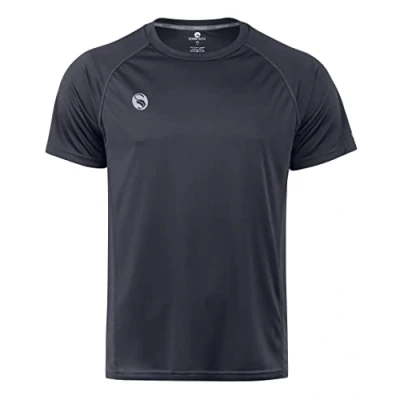 Abbildung von STARK SOUL Sportshirt Fitness T Shirt Reflect, Kurzarm Funktionsshirt, Atmungsaktiv Schnelltrocknendes Trainingsshirt Grau XL