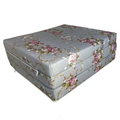 Abbildung von FORTISLINE Klappmatratze 195x60x9cm 3 teilige Faltmatratze H2 Gästematratze Camping Faltbare Kamping Bett Waschbar Bezug Erwachsene Klappbar Reisematratze Schaumstoff Matratze