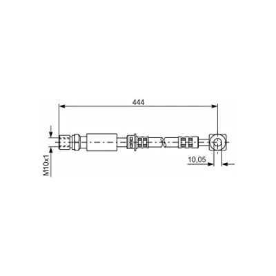 Abbildung von BOSCH 1 987 476 975 Bremsschläuche 427 M10x1 SAAB: 9 5 Kombi