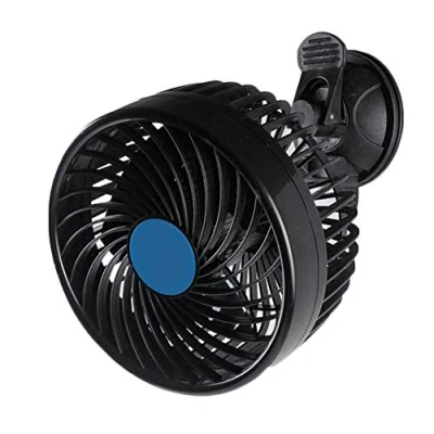 Abbildung von 12V 24V 6 Zoll Auto Ventilator LKW Lüfter Leise stufenlose Geschwindigkeit 5 Blätter Saugnapf Windschutzscheiben Kühler (24V)
