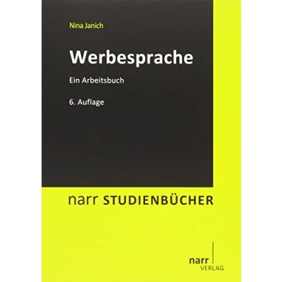 Abbildung von Werbesprache: Eine Einführung: Ein Arbeitsbuch (Narr Studienbücher)