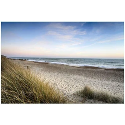 Abbildung von Wallario selbstklebendes Poster Strandspaziergang im Urlaub an der Ostsee, Aufkleber in Premiumqualität, Klebefolie Größe: 61 x 91,5 cm (Maxiposter)