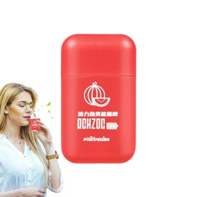 Abbildung von Nasenstift Doppelloch Naseninhalator gegen verstopfte Nase,Aromatherapie Inhalator mit kühlenden ätherischen Ölen, tragbarer Atemstab Kopfschmerzen, Übelkeit Aizuoni
