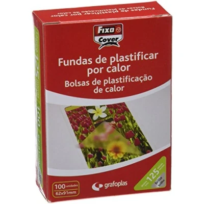 Abbildung von Fixo 1021700 Box von 100 Laminierhüllen, glänzend, 62 x 91 mm, 125 my