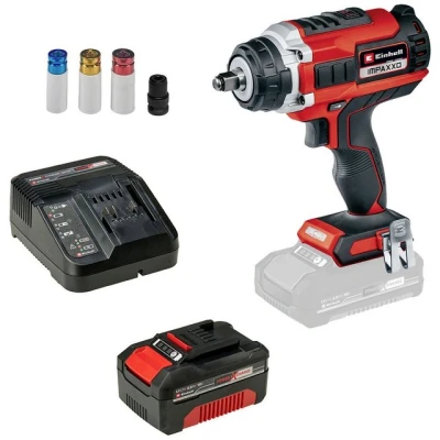 Abbildung von Einhell Schlagschrauber Power X Change IMPAXXO 18/400 + 4,0 Ah PXC Starter Kit 432644
