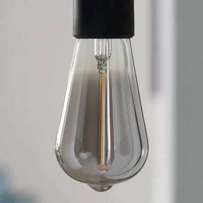 Abbildung von Philips LED Classic E27 Smoky Lampe, 11 W, Tropfenform, Vintage Industrial Dekolampe, klar, smoky, warmweiß