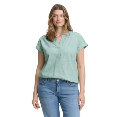 Abbildung von TOM TAILOR Damen 1047188 Bluse, 13010 Faded Green, 44 Größen
