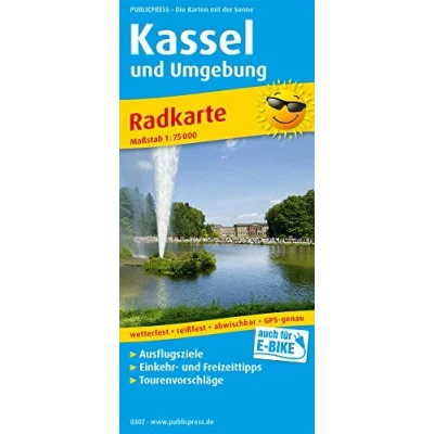 Abbildung von Kassel und Umgebung: Radkarte mit Ausflugszielen, Einkehr &amp; Freizeittipps, wetterfest, reissfest, abwischbar, GPS genau. 1:75000 (Radkarte: RK)
