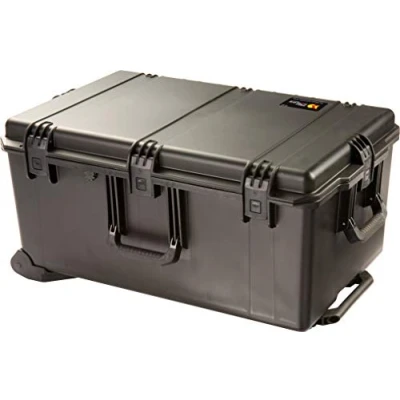 Abbildung von PELI Storm IM2975 Langer Transportkoffer Mit Rollen und Ausfahrbarem Teleskopgriff, Wasser Staubdicht, 118L Volumen, Schaumstoffeinlage (anpassbar), Schwarz