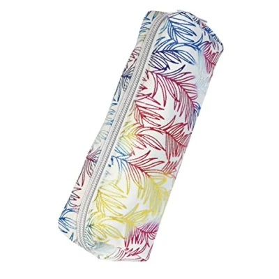 Abbildung von Online Premium Schlampermäppchen/Pencil Case Rainbow Leaf I Stylisches Schlamperetui für Jungen &amp; Mädchen Federmäppchen mit Reißverschluss 1 Fach Ideal Schule, Uni Büro