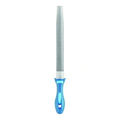 Abbildung von PFERD Werkstattfeile halbrund spitz, 300mm, spitze Feile, Kreuzhieb H3 auf zwei Seiten, inkl. Ergonomie Feilenheft, 11235308 für die Feinbearbeitung und zum Schlichten geeignet