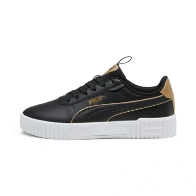 Abbildung von Puma Carina 2.0 POP UP Sneaker low, Damen, Größe: 35.5, Black gold white Kunststoff