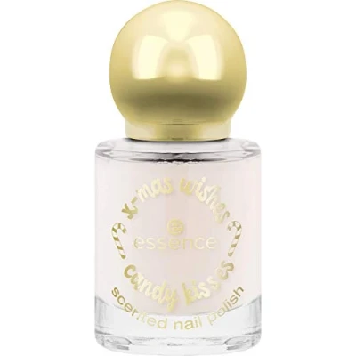 Abbildung von essence x mas wishes candy kisses scented nail polish, Nr. 01 Sugarcoated, pink (8ml)